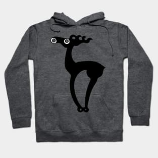 Deer in a Flying Gallop IV - Timeless Abstraction Hoodie